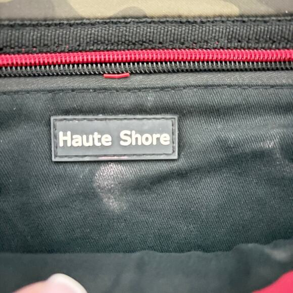 Haute Shore Crossbody Camo Stripe Adjustable Strap Y2K Streetwear Ballet grunge - Picture 6 of 8